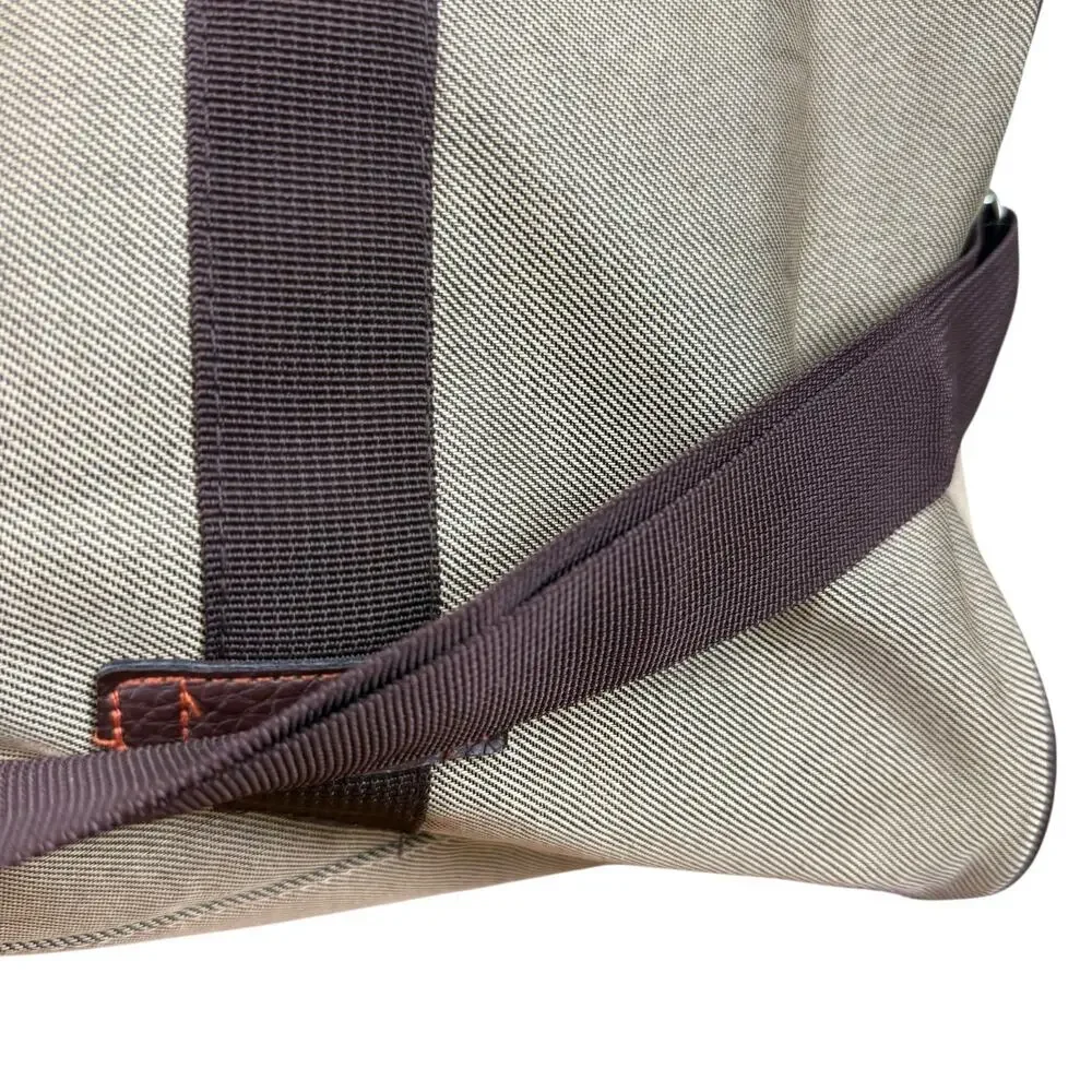 Tommy Bahama Lightweight Travel Weekender Duffle Bag Crossbody Strap Beige